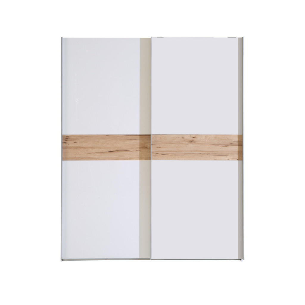 OMARA Z DRSNIMI VRATI, bela, barve hrasta