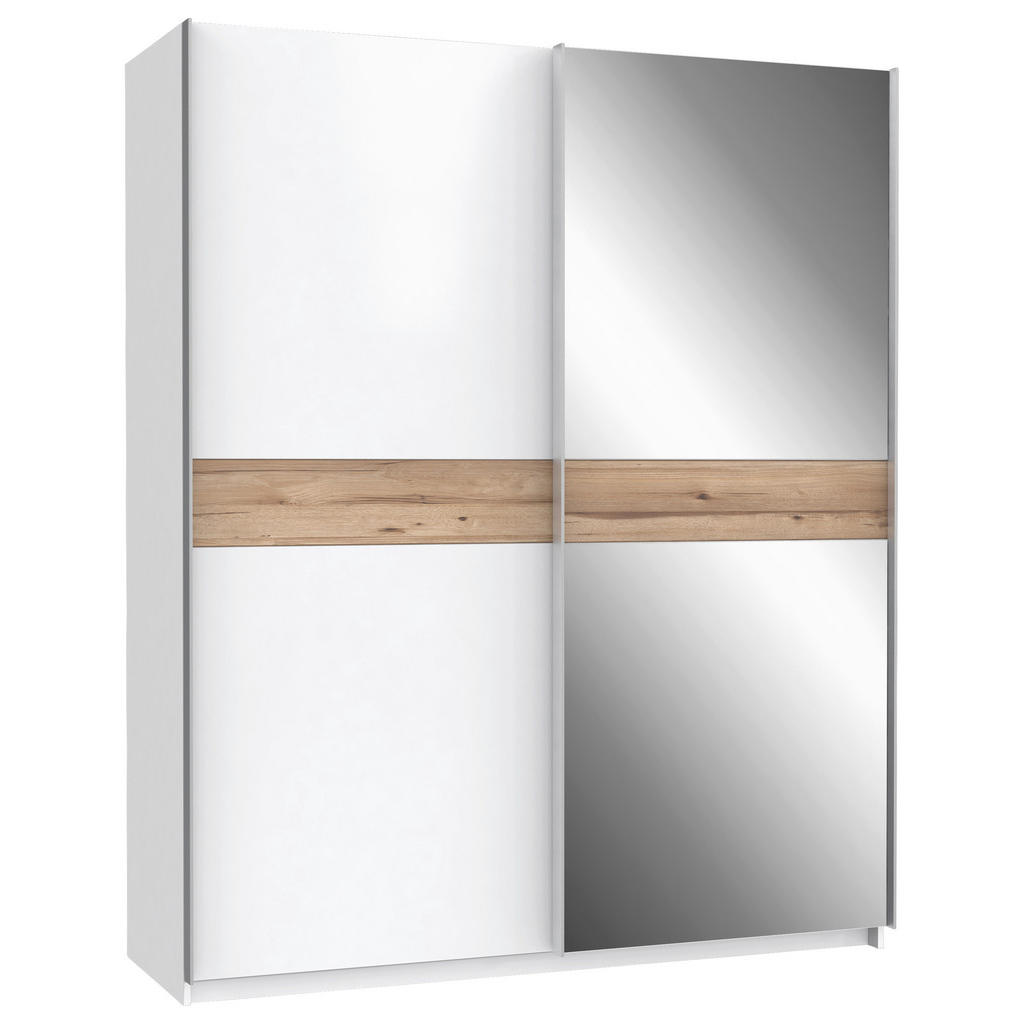 OMARA Z DRSNIMI VRATI, bela, barve hrasta