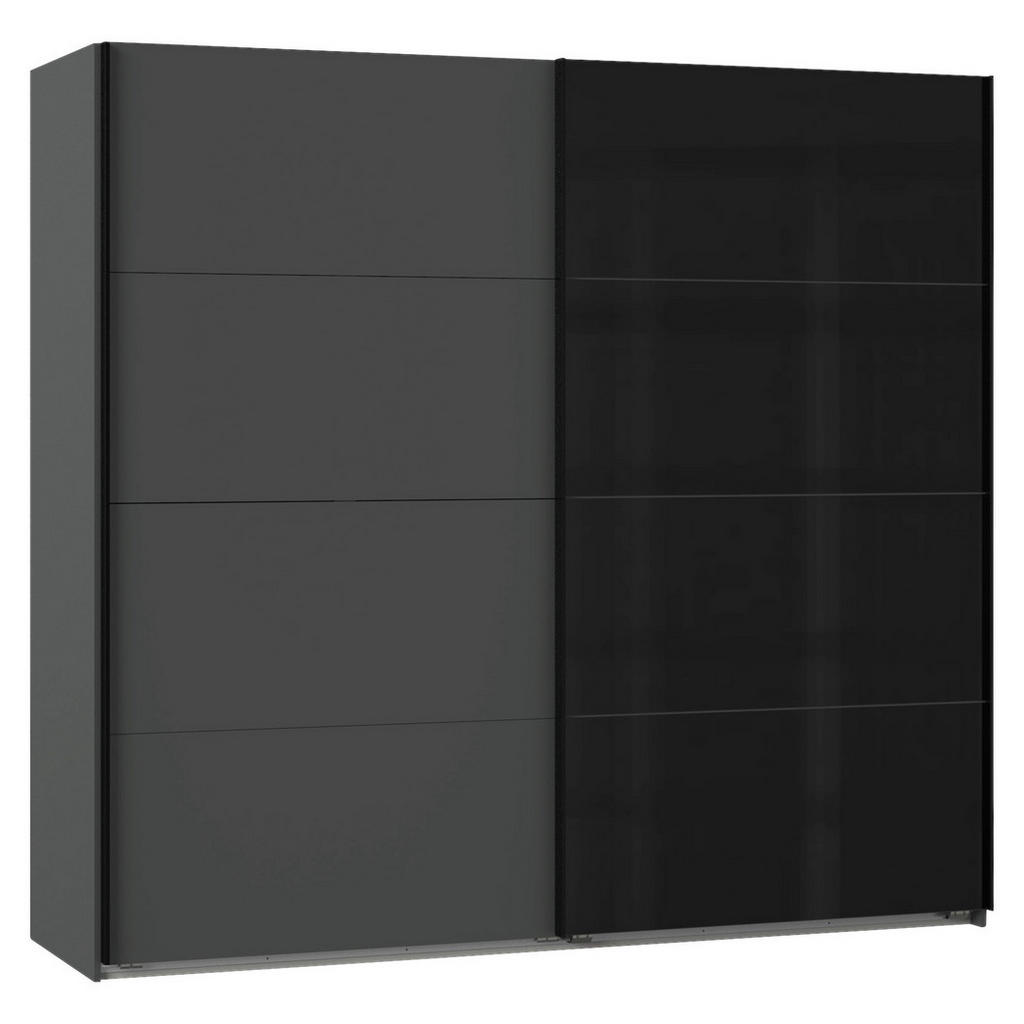 OMARA Z DRSNIMI VRATI, barve grafita, črna