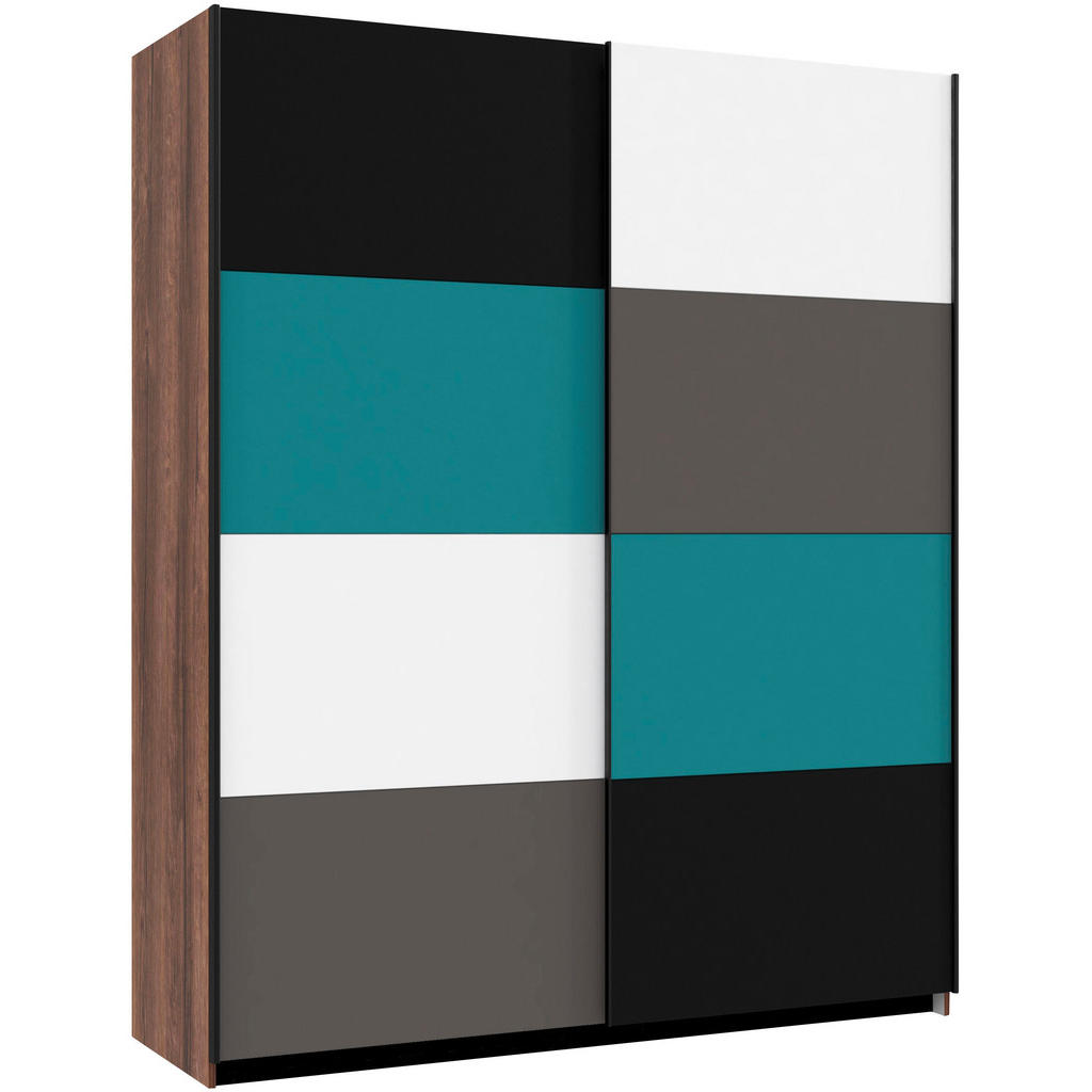 OMARA Z DRSNIMI VRATI, siva, zelena, črna, bela, barve hrasta