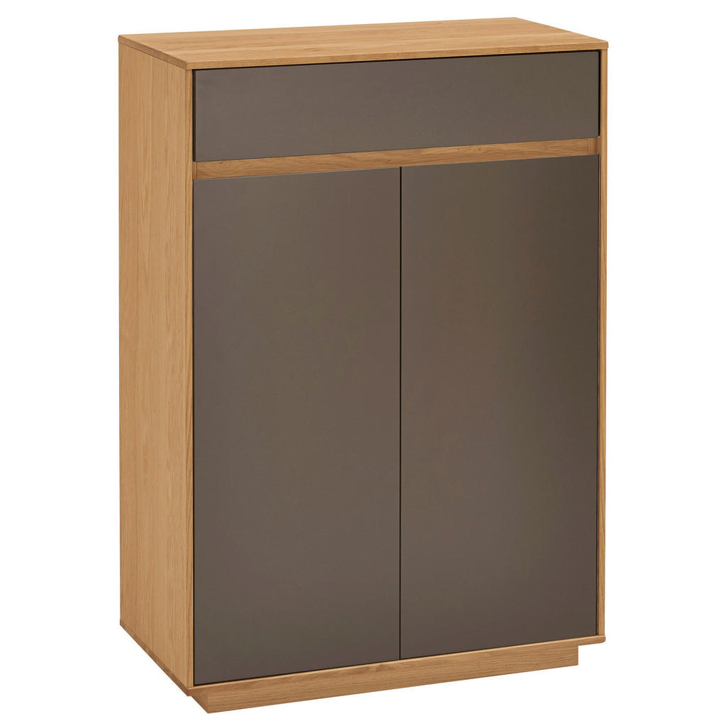 OMARA ZA ČEVLJE delno masivno barve hrasta, temno rjava