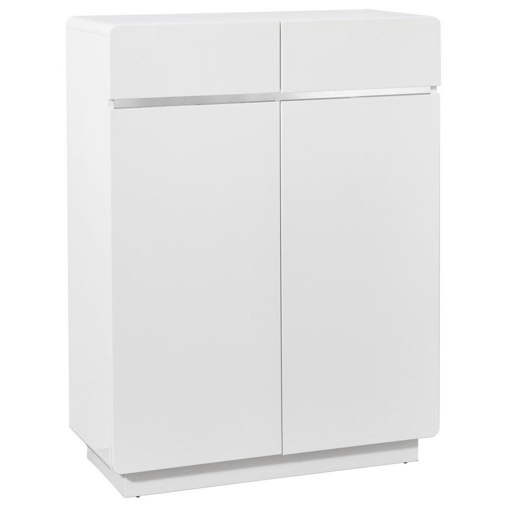 OMARA ZA ČEVLJE bela, barve nerjavečega jekla