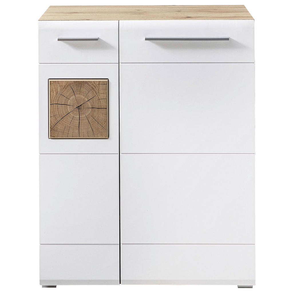 OMARA ZA ČEVLJE bela, barve hrasta