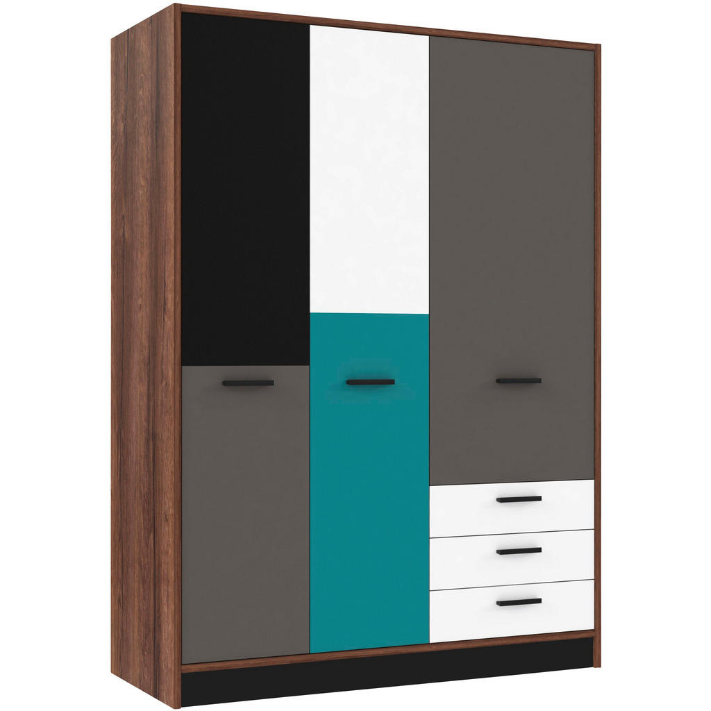 OMARA ZA OBLAČILA, siva, zelena, črna, bela, barve hrasta