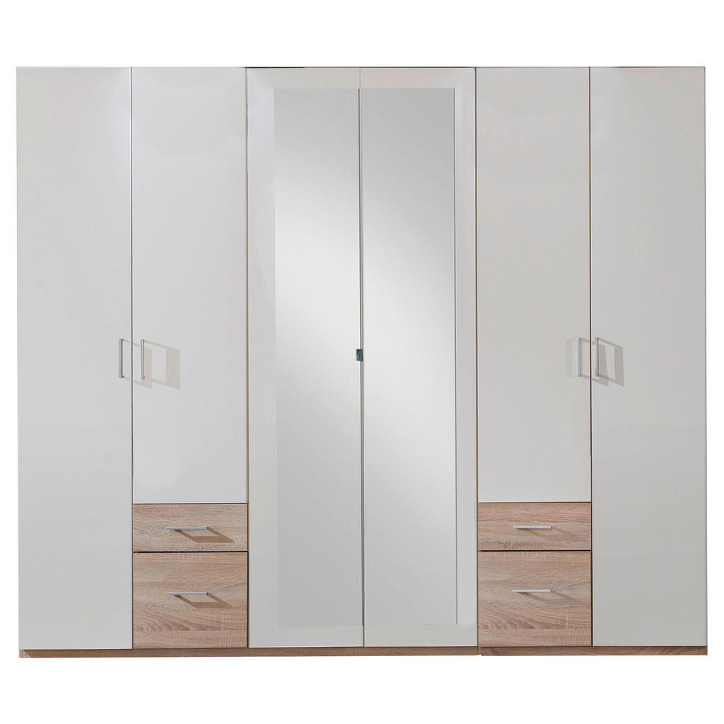 OMARA ZA OBLAČILA, bela, barve hrasta