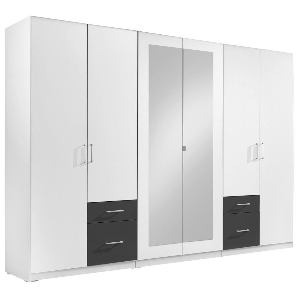 OMARA ZA OBLAČILA, barve grafita, bela