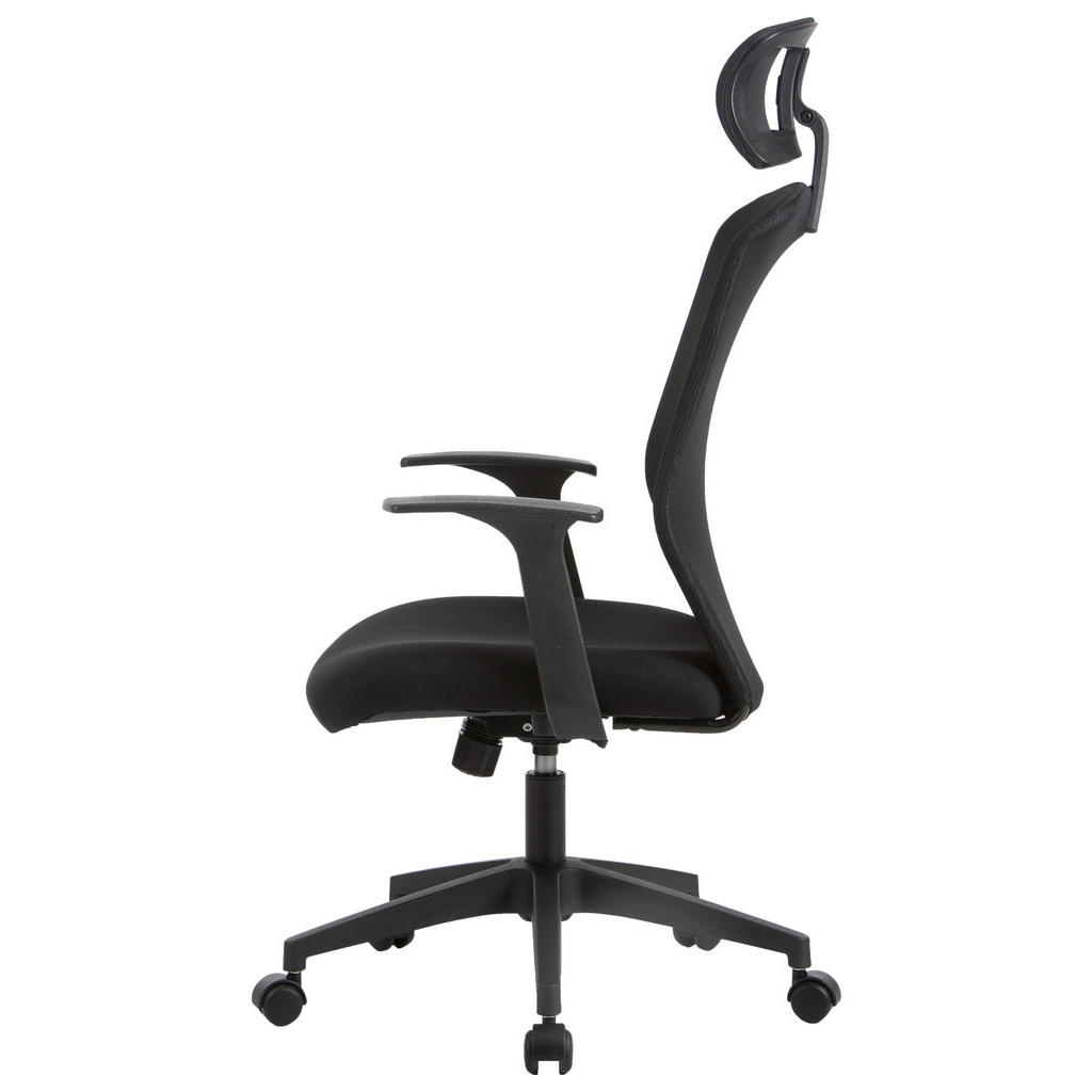 Alternative view of PISARNIŠKI STOL umetna masa, tekstil črna