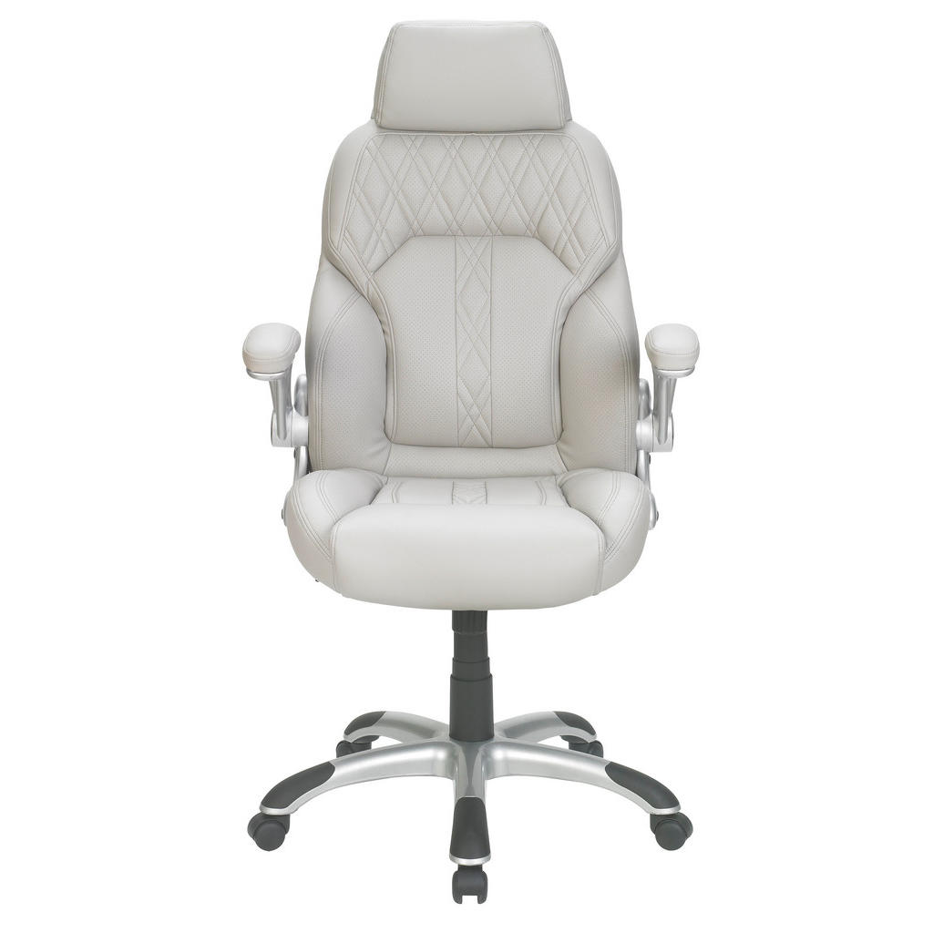 Alternative view of PISARNIŠKI STOL kovina, umetna masa, tekstil svetlo siva