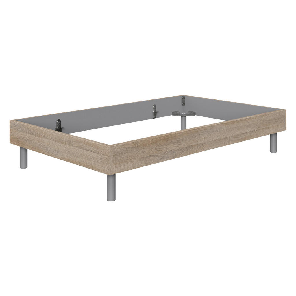 POSTELJA 160 cm  x 200 cm , leseni material barve hrasta