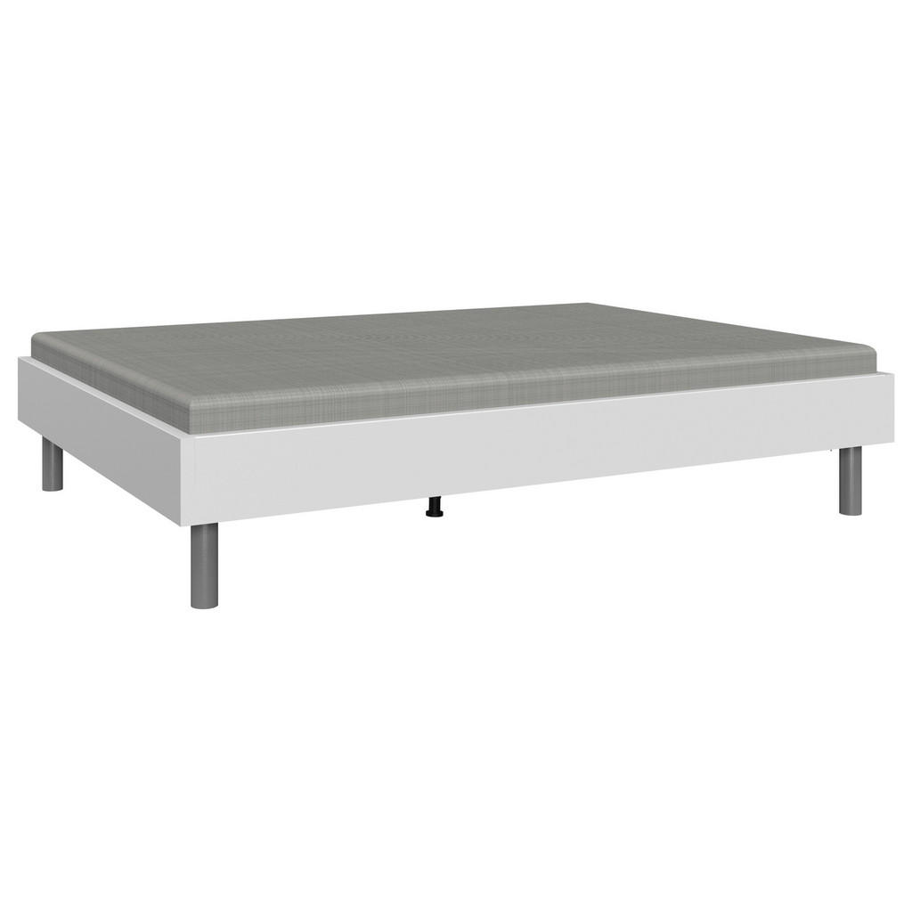 Alternative view of POSTELJA 160 cm  x 200 cm , leseni material bela