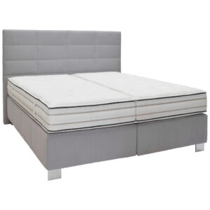 POSTELJA BOXSPRING 180 cm  x 200 cm , tekstil svetlo siva