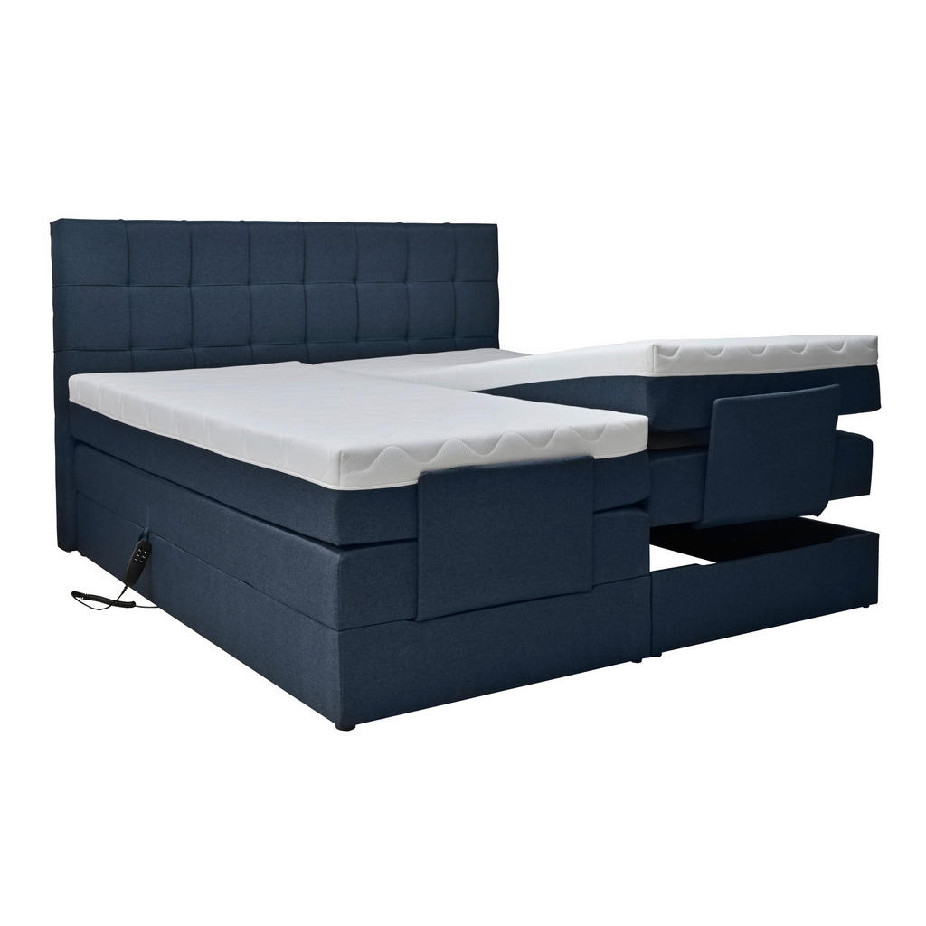POSTELJA BOXSPRING 180 cm x 200 cm , tekstil modra - slika 5