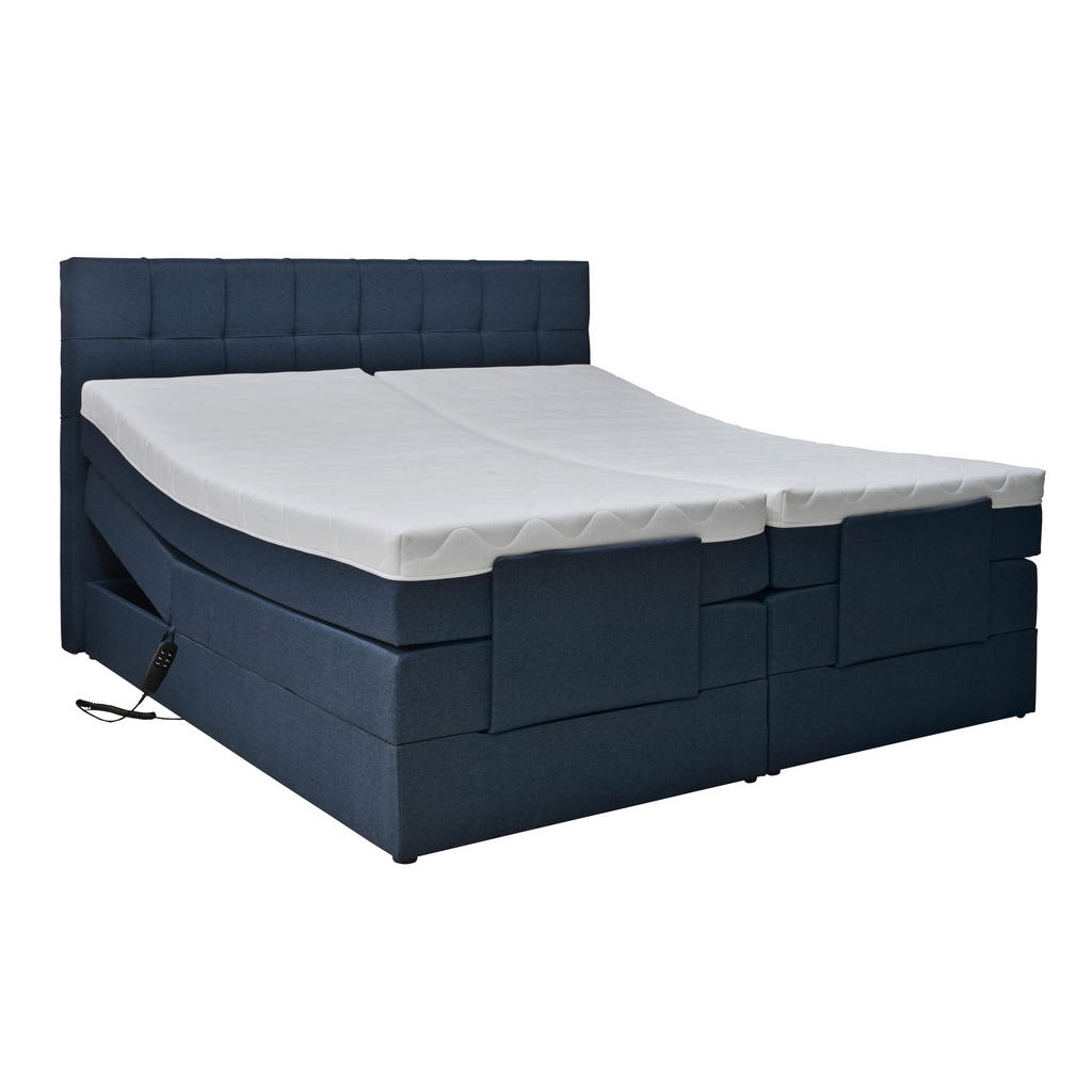 POSTELJA BOXSPRING 180 cm x 200 cm , tekstil modra - slika 6