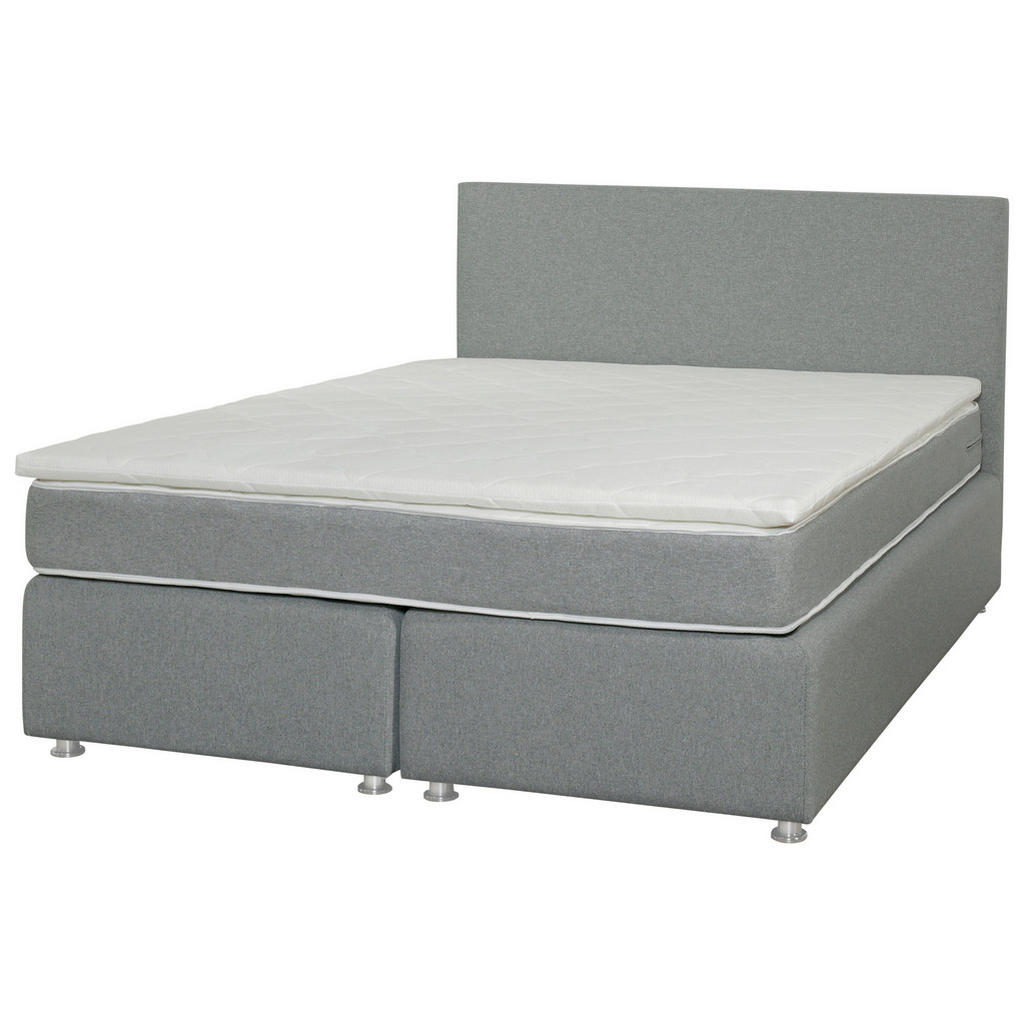 POSTELJA BOXSPRING  x , tekstil siva
