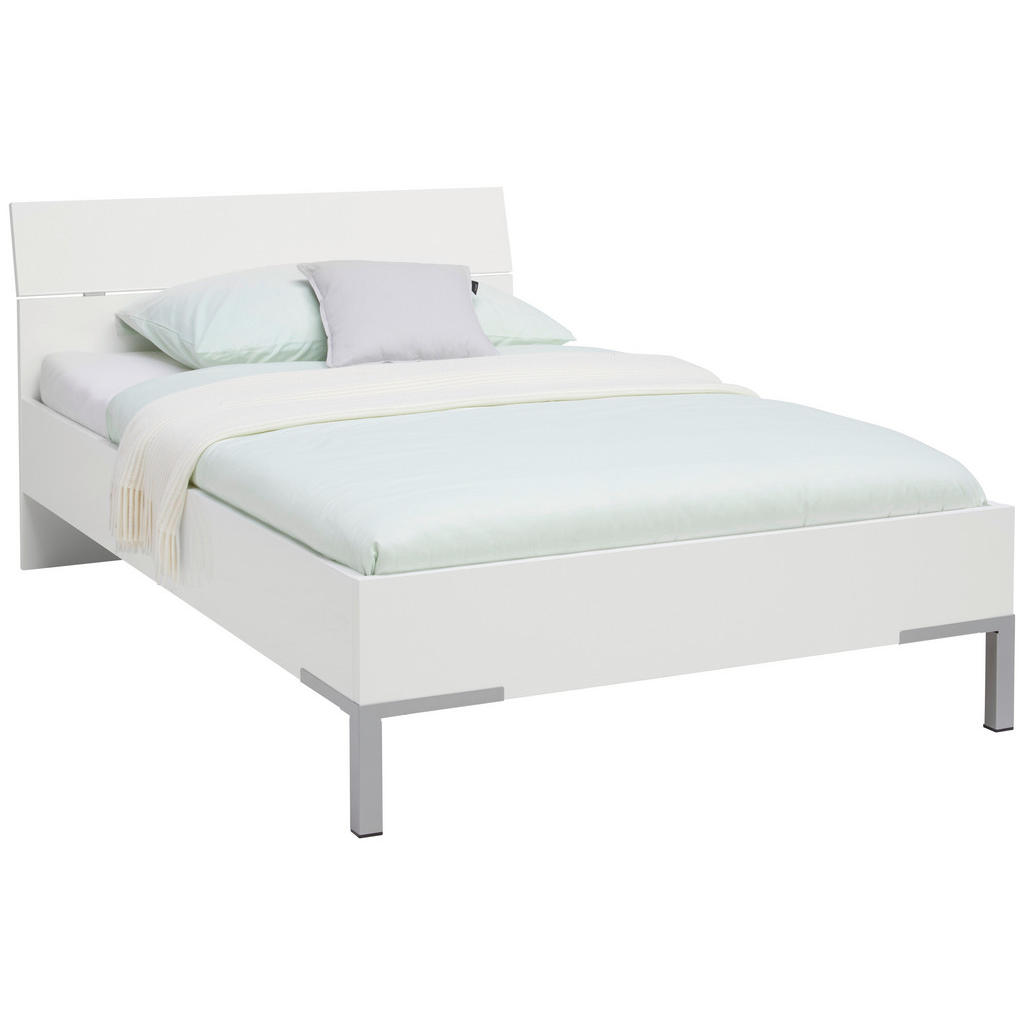 POSTELJA 120 cm  x 200 cm , leseni material bela