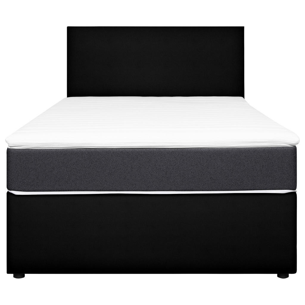 POSTELJA Z VZMETNICO 180 cm x 200 cm , tekstil, leseni material antracit, črna - slika 2