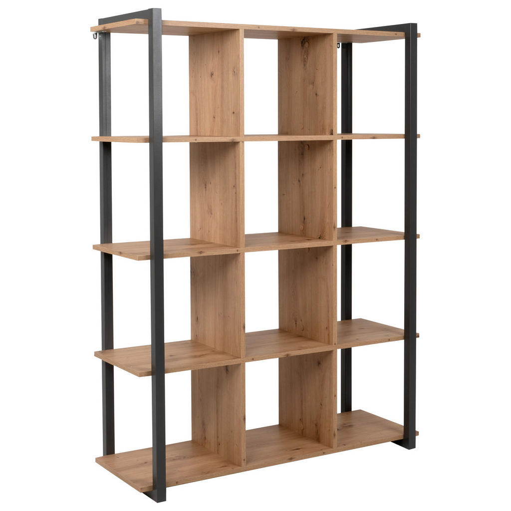 REGAL 107/145/39 cm antracit, barve hrasta