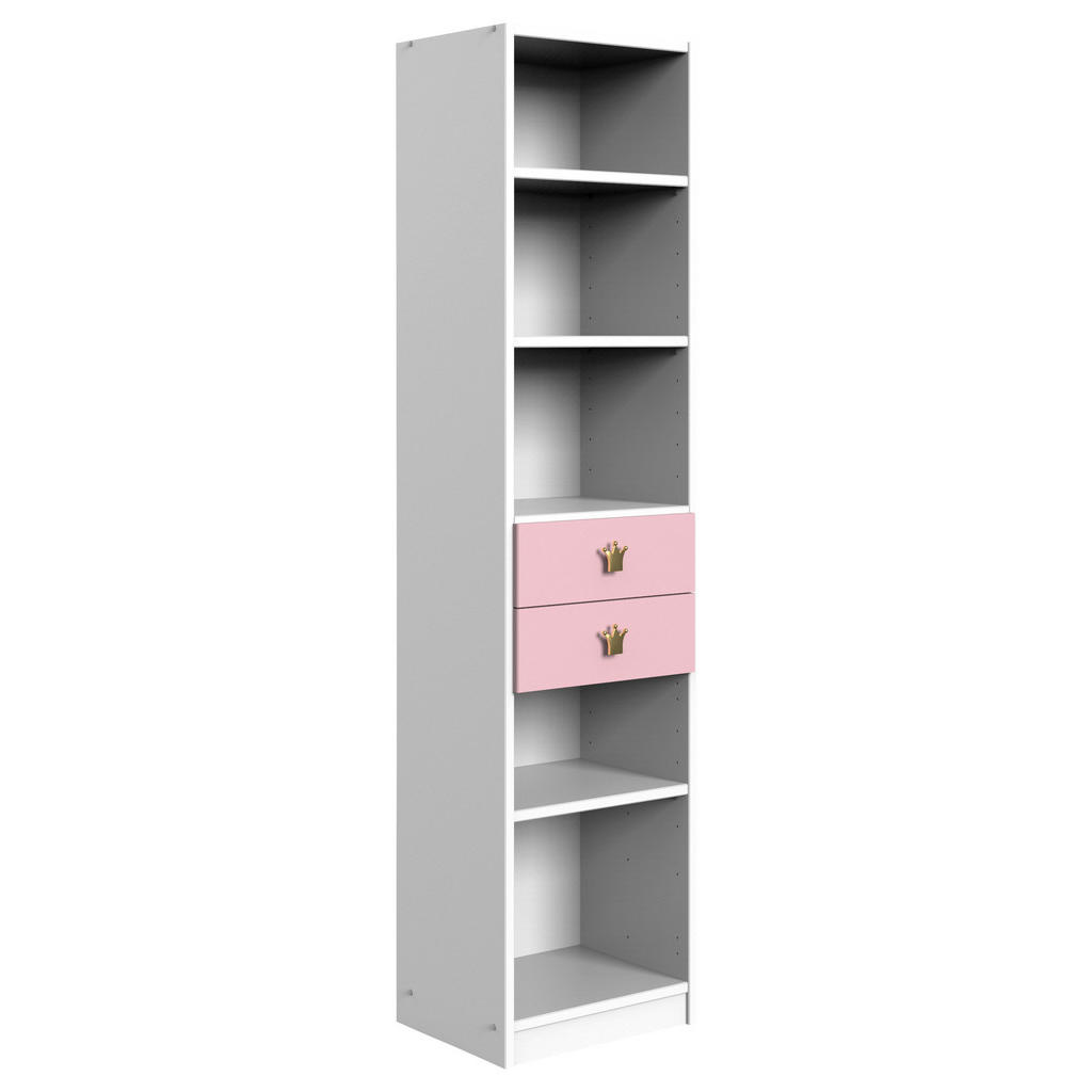 REGALNI ELEMENT 48/197/40 cm roza, bela