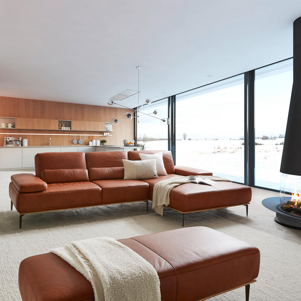 Alternative view of SEDEŽNA GARNITURA, pravo usnje barve konjaka