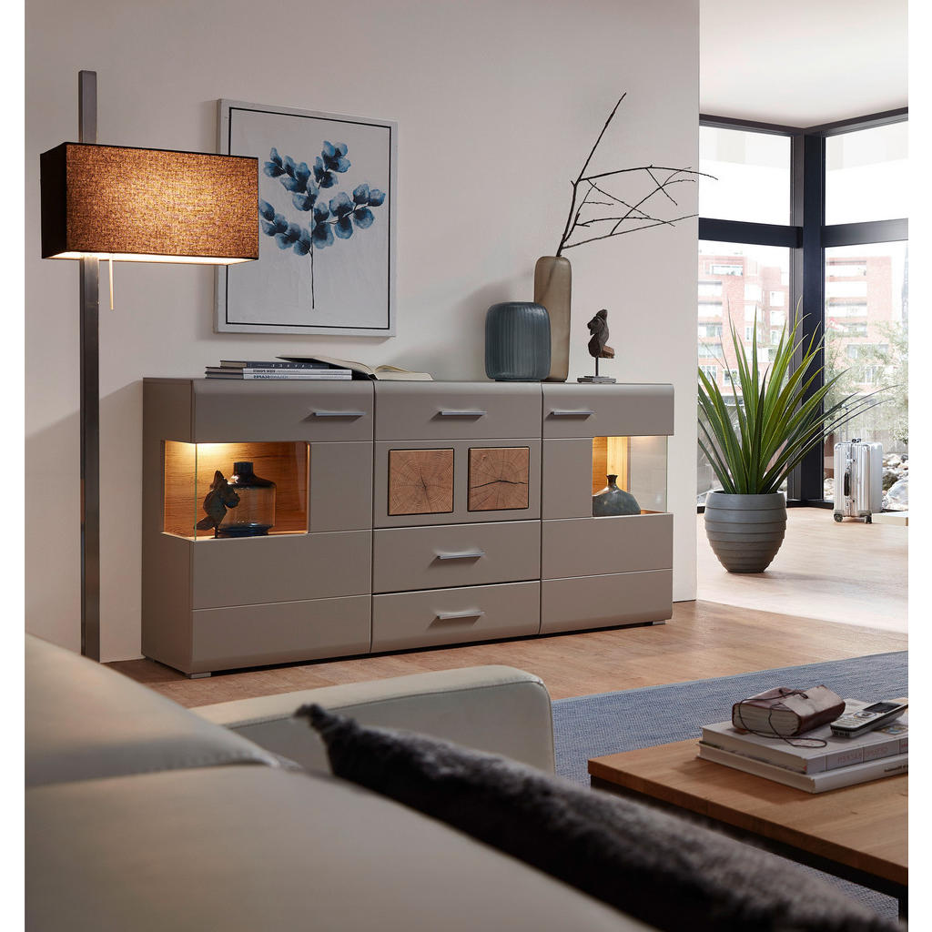 Alternative view of ŠIROKA KOMODA, barve hrasta