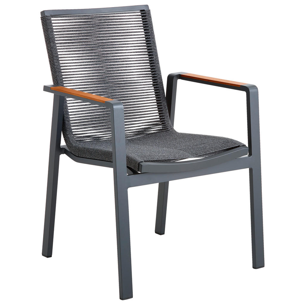 STOL tikovina aluminij antracit, barva tikovine