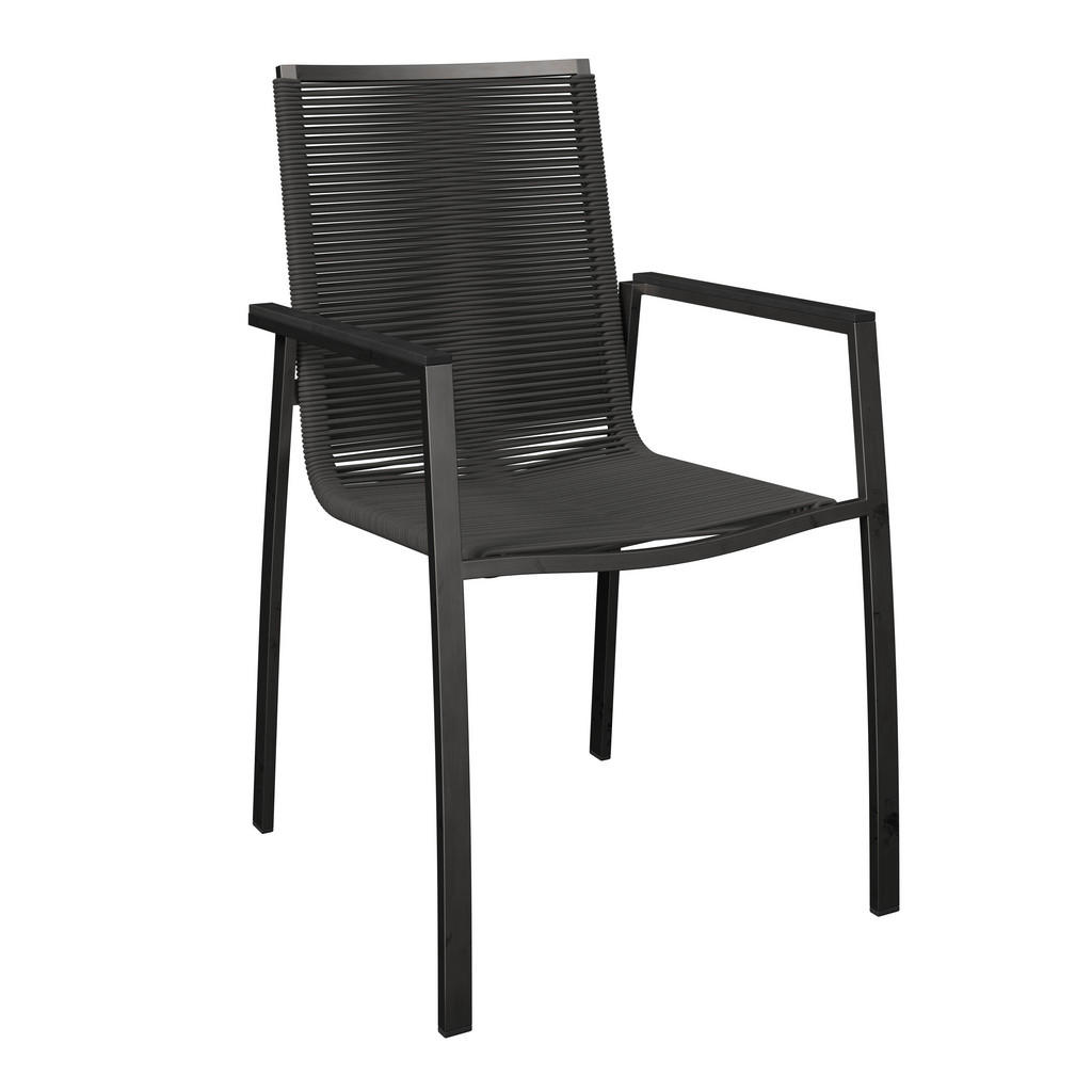 STOL nerjaveče jeklo barve nerjavečega jekla, temno siva