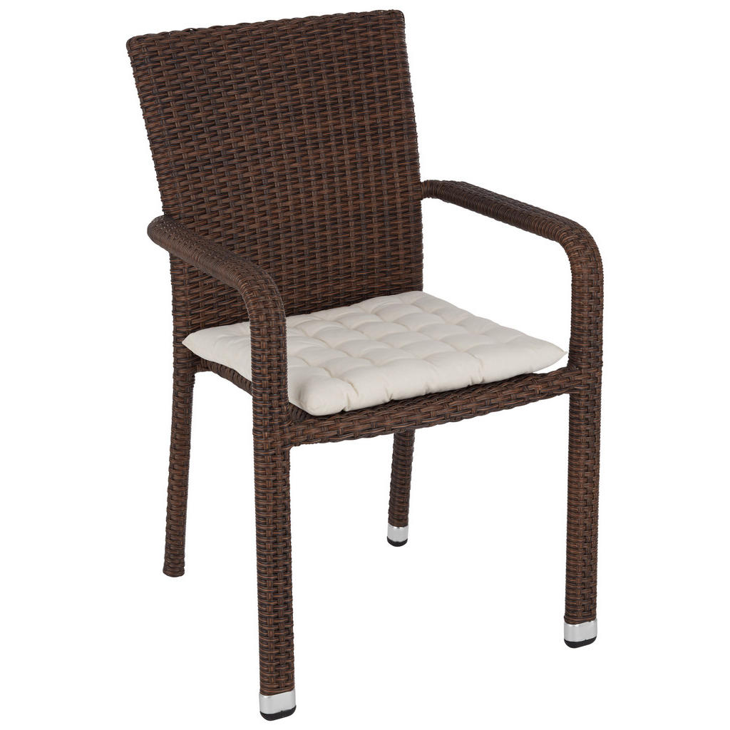 STOL aluminij rjava, bež