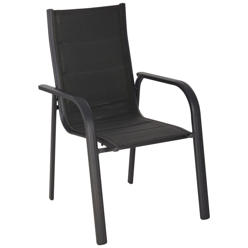 STOL aluminij antracit, črna