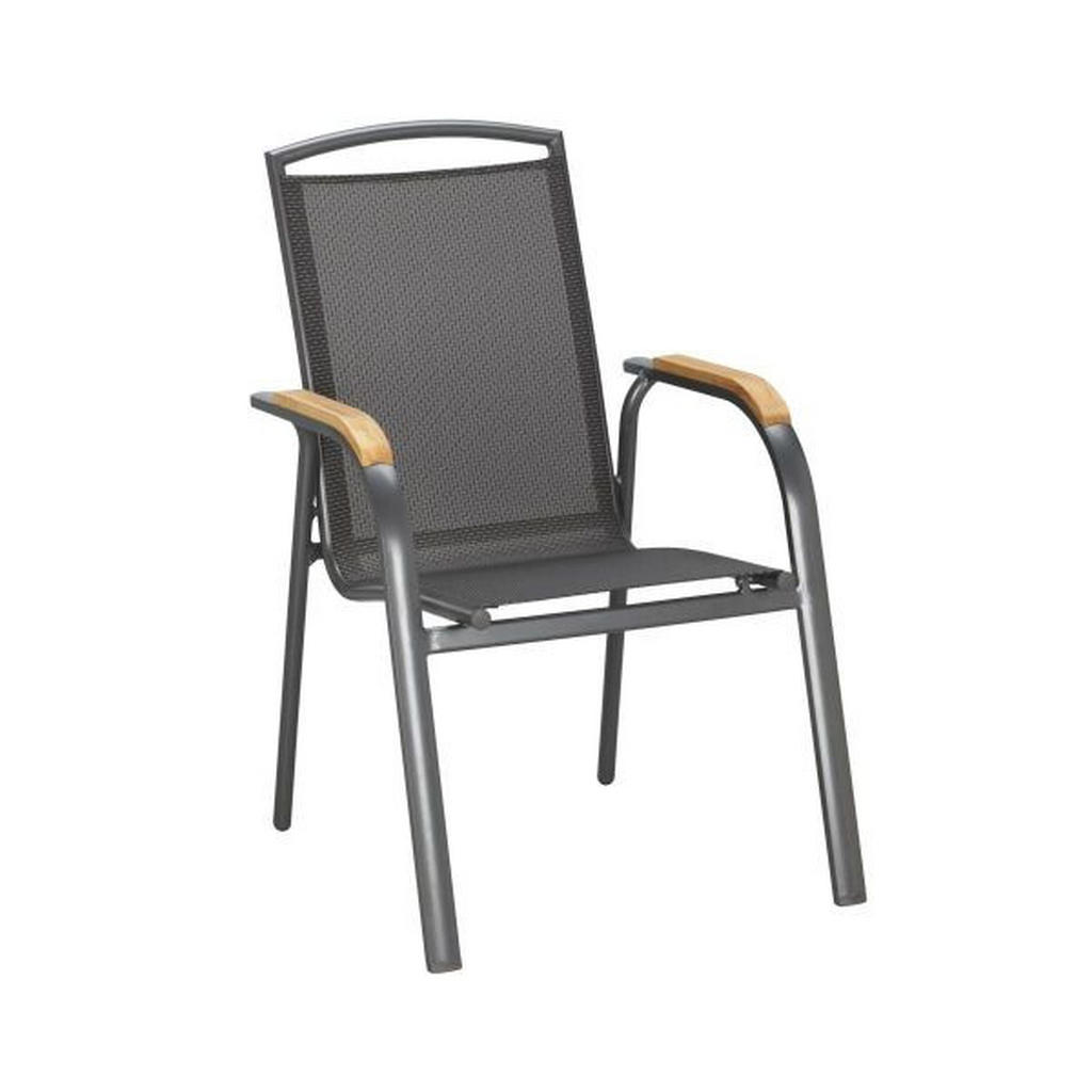 STOL tikovina aluminij antracit, črna