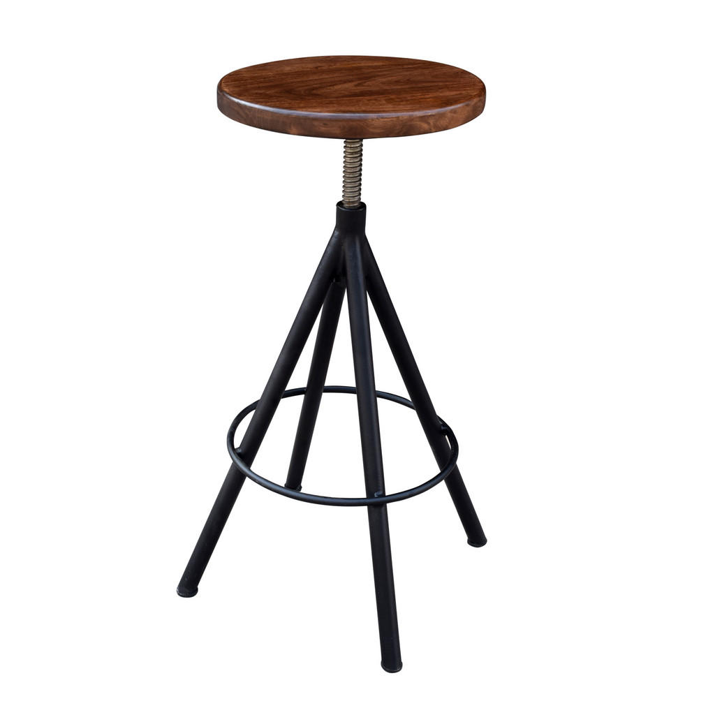 STOL, les, kovina naravne barve, črna