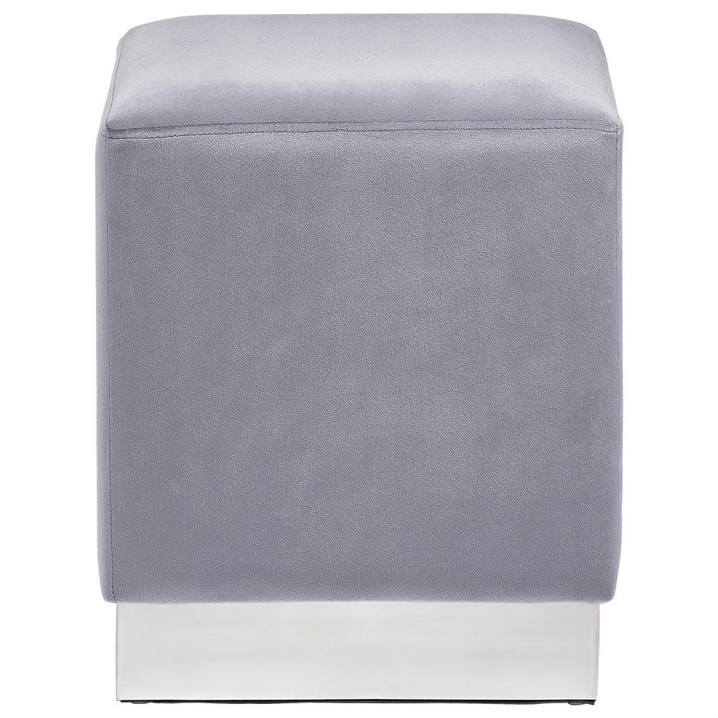 TABURE, kovina, tekstil siva, barve nerjavečega jekla