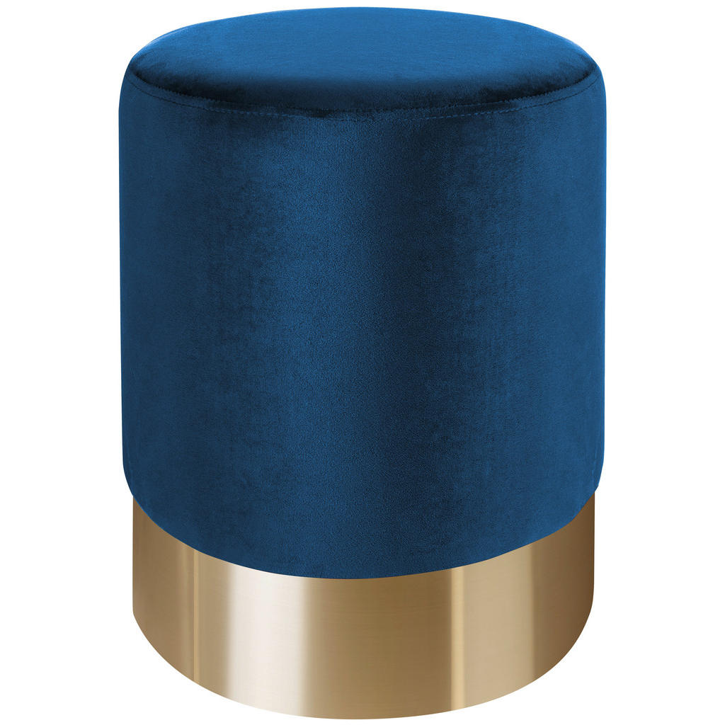 TABURE, kovina, tekstil modra, zlate barve