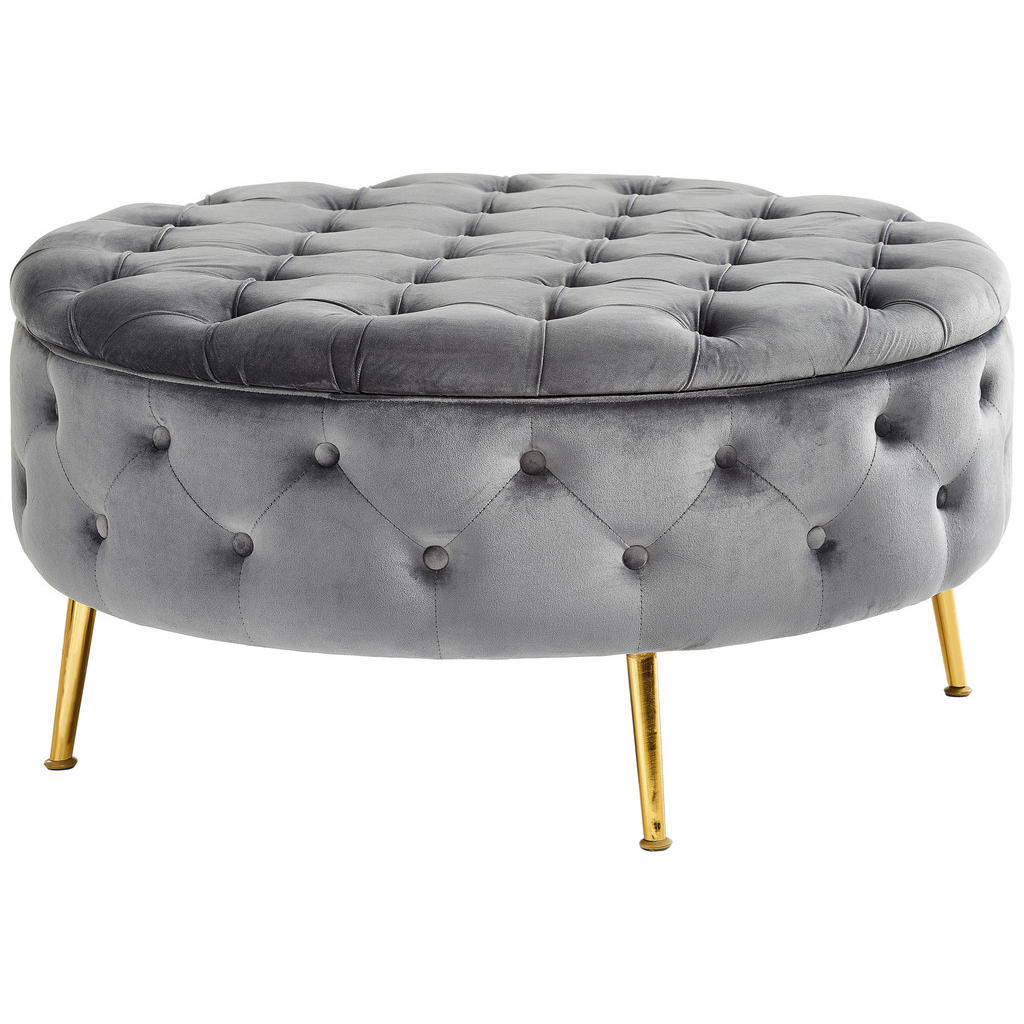 TABURE, tekstil siva, zlate barve