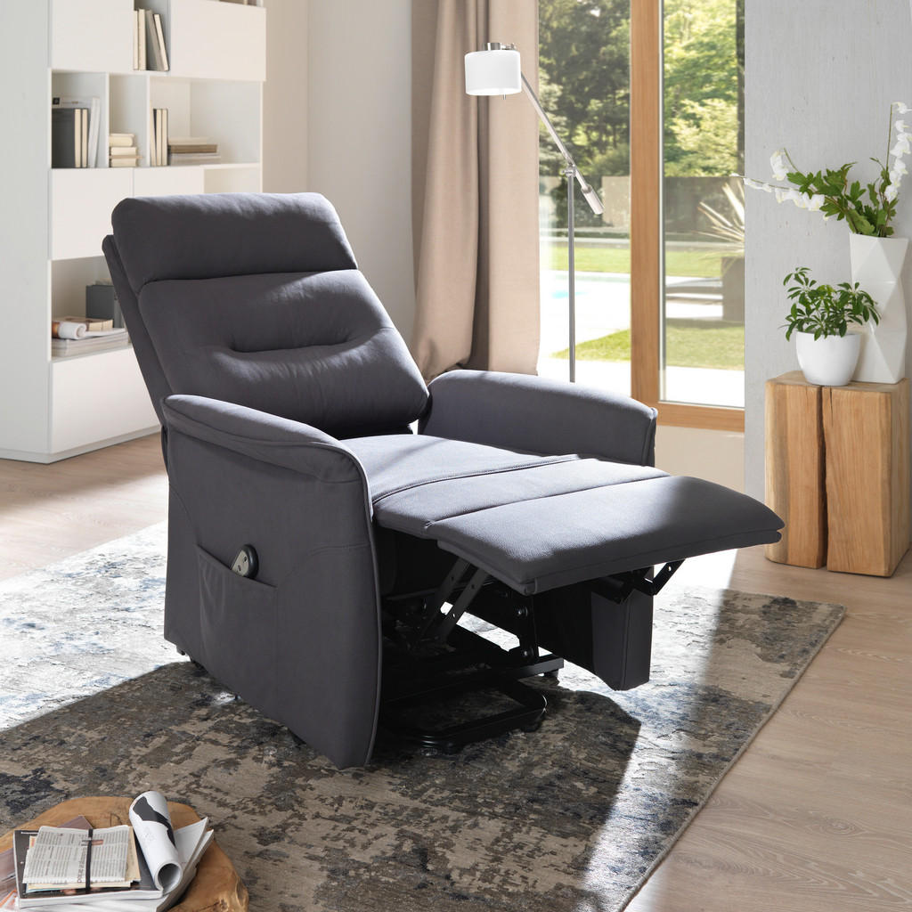 Alternative view of TV FOTELJ, siva tekstil