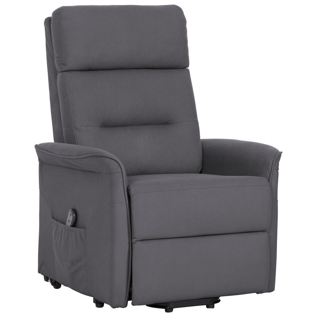 TV FOTELJ, siva tekstil