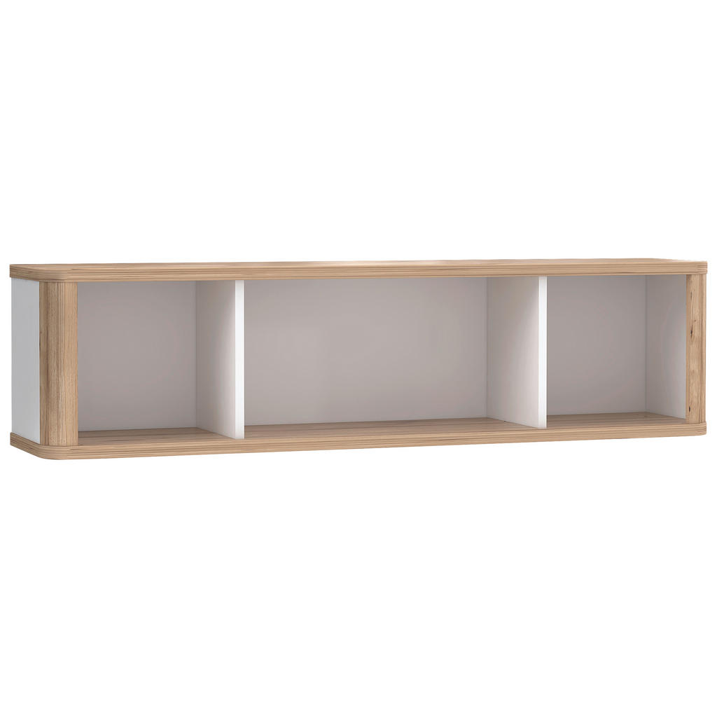 VISEČI ELEMENT, bela, barve hrasta