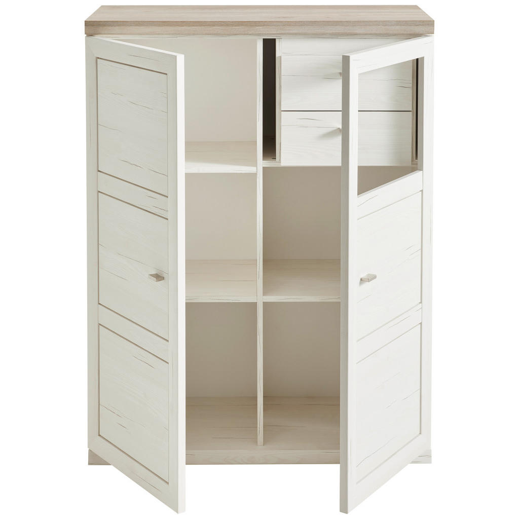 Alternative view of VISOKA KOMODA, siva, bela