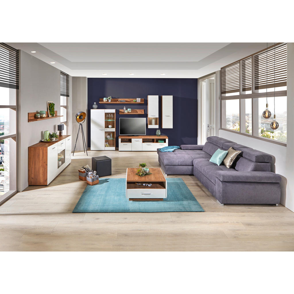 Alternative view of VITRINA, barve hrasta, bela