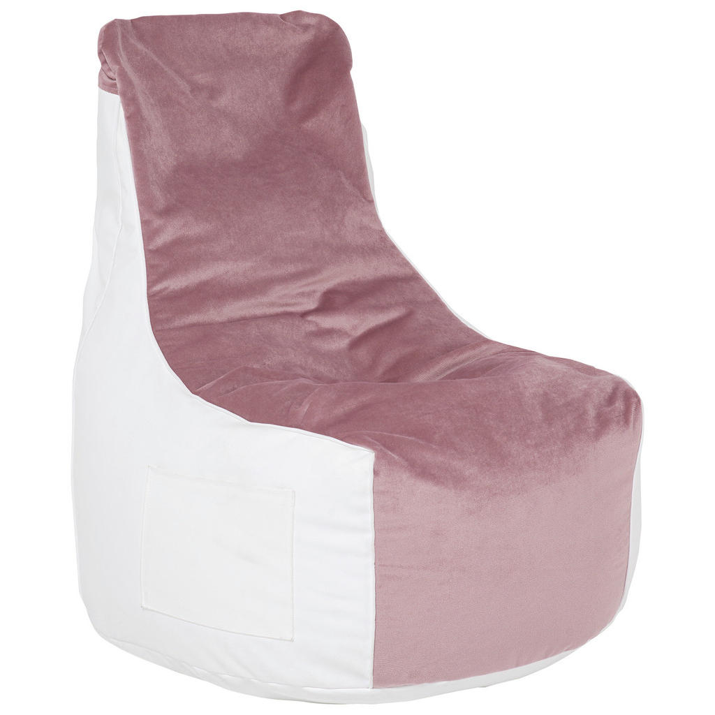 VREČA ZA SEDENJE  80/100/85 cm      bela, svetlo roza
