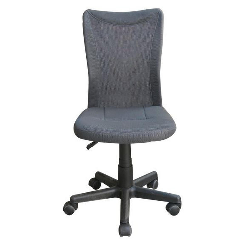 VRTLJIVI STOL les, umetna masa, tekstil siva