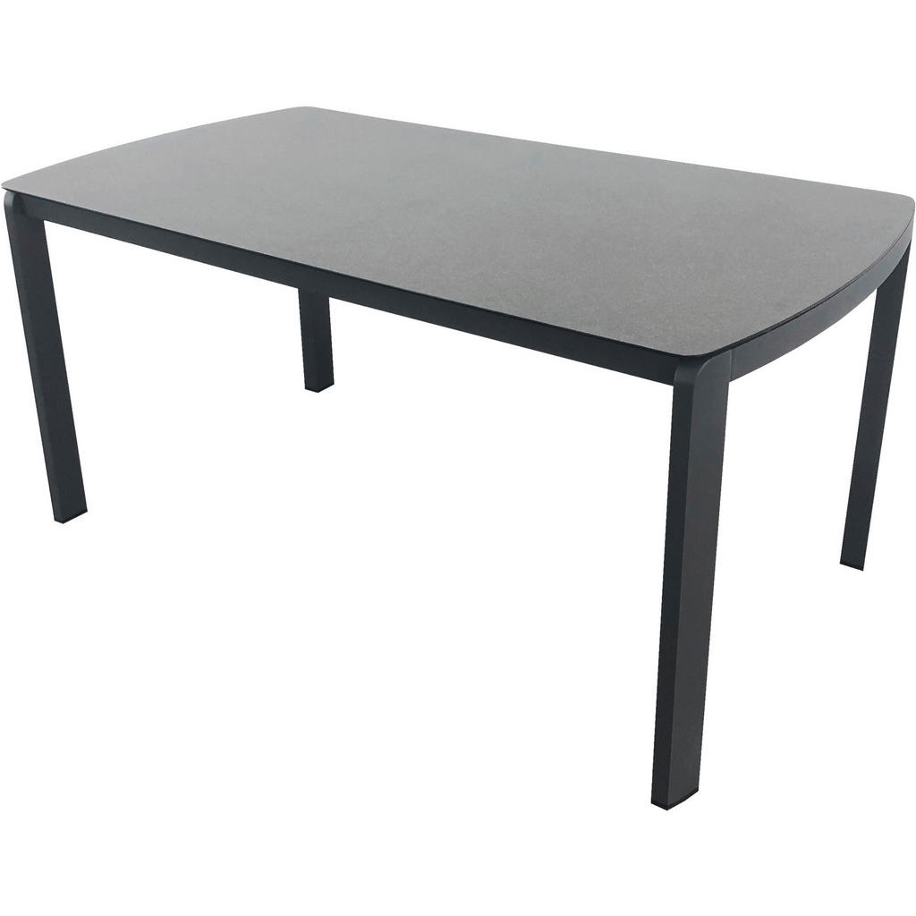 VRTNA MIZA kovina, steklo antracit, temno siva