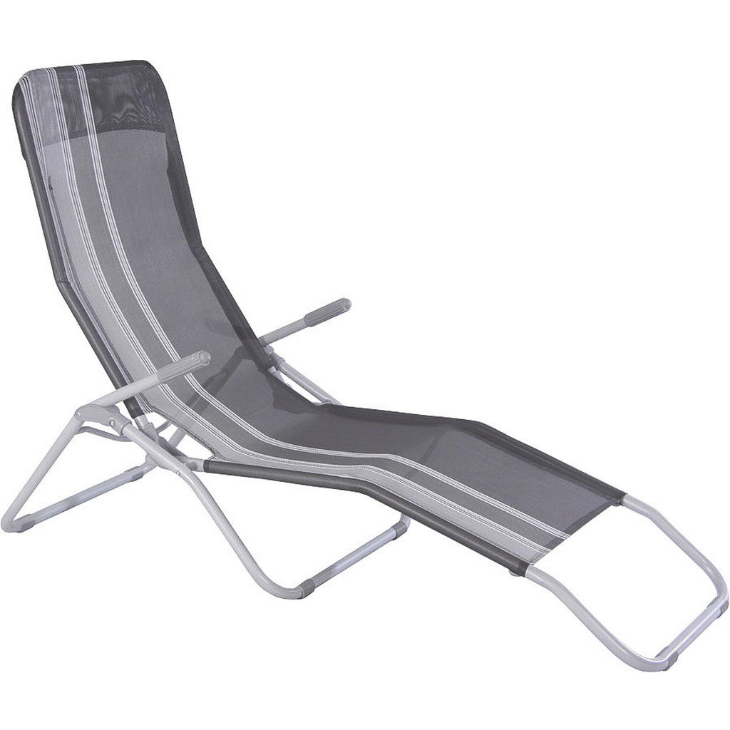 VRTNI LEŽALNIK jeklo prašno lakirano siva, srebrne barve, bela