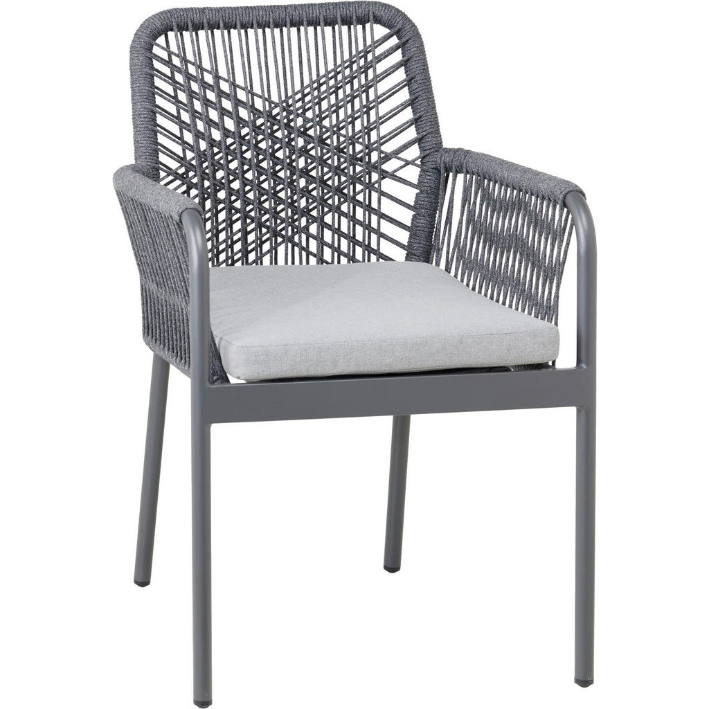 VRTNI SEDEŽ aluminij siva