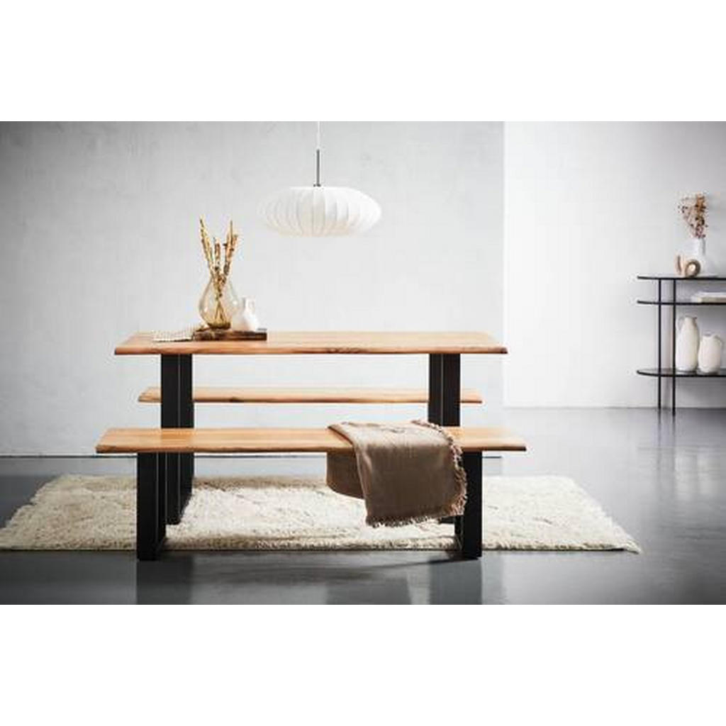 Alternative view of JEDILNA MIZA, v celoti masivno akacija črna, barve akacije