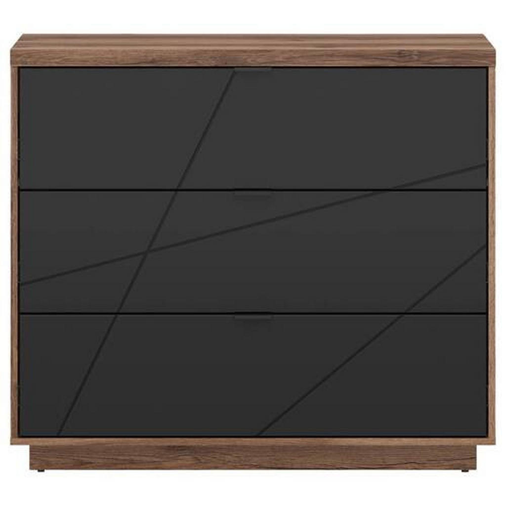Alternative view of KOMODA, črna, barve hrasta