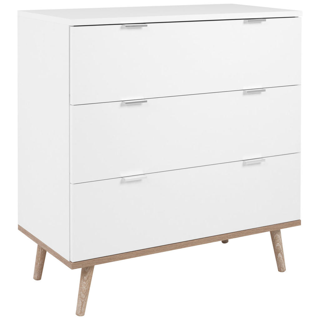 KOMODA, bela, hrast sonoma