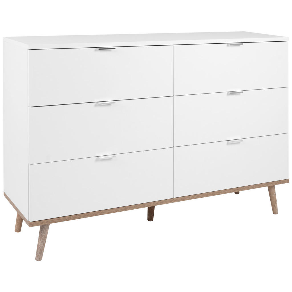 KOMODA, bela, hrast sonoma