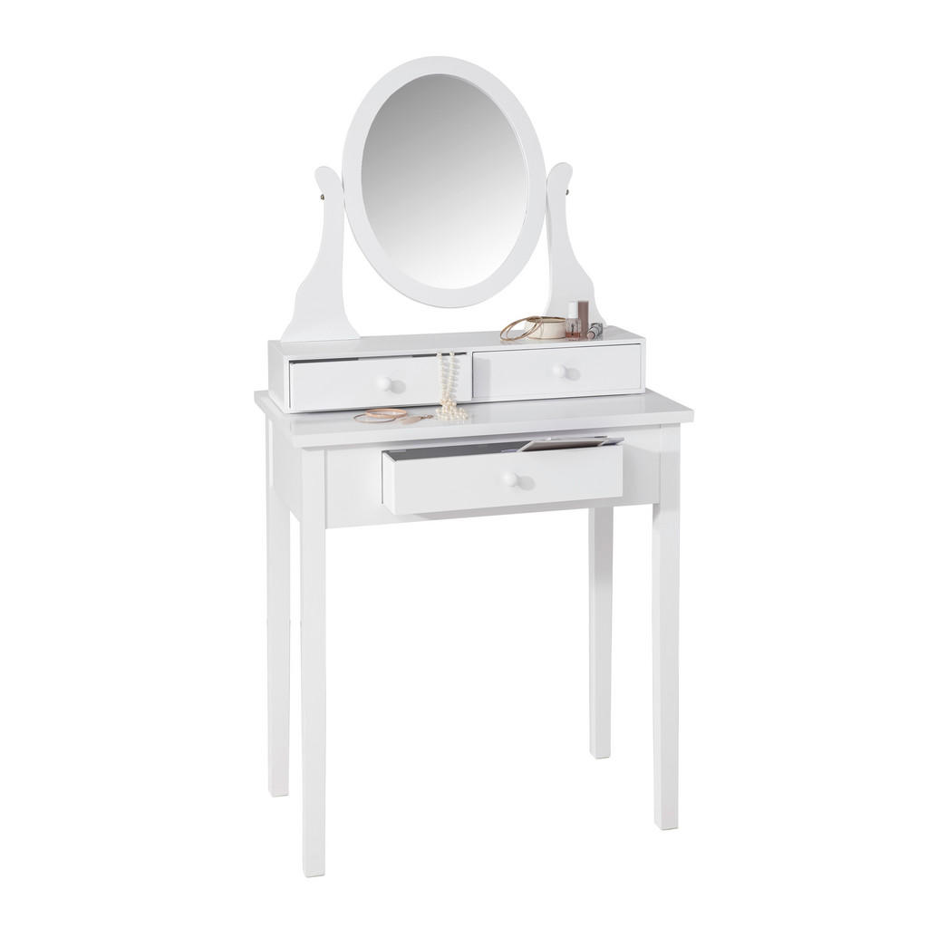 KOZMETIČNA MIZA steklo, leseni material