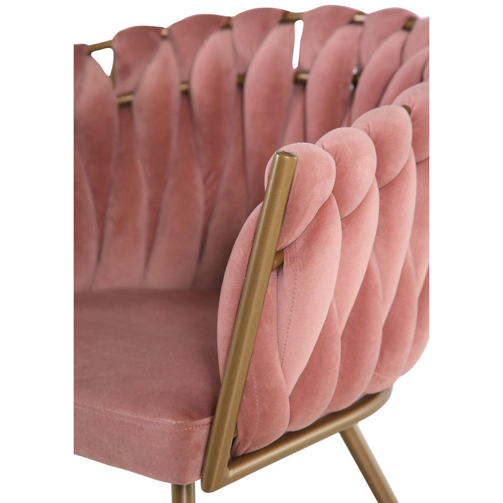 Alternative view of NASLANJAČ, tekstil starinsko roza