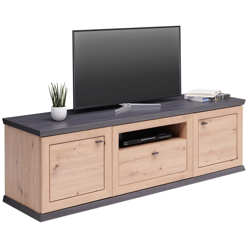 NIZKA OMARICA barve hrasta, temno siva